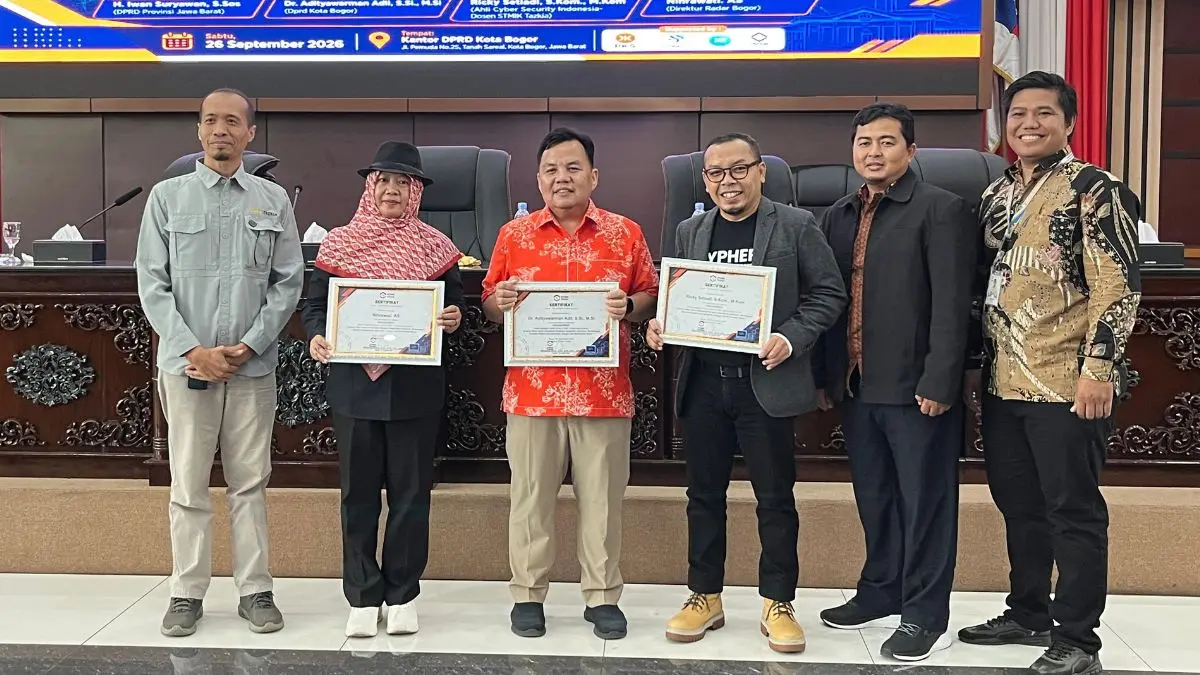 Kuliah umum STMIK Tazkia di Ruang Paripurna DPRD Kota Bogor, Sabtu 26 September 2026. (Foto: Aziz/Radar Bogor)