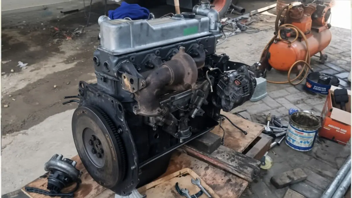 Mesin Mitsubishi canter (YouTube Sejoli Channel Otomotif)