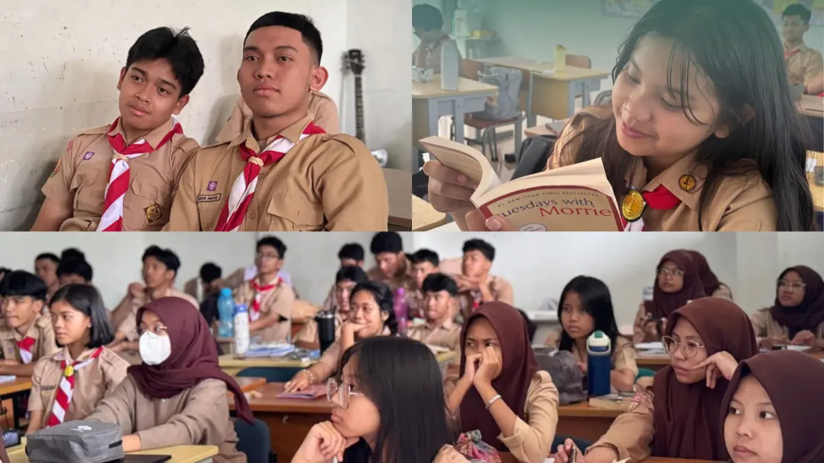Anak didik SMAN 3 Kota Bogor mengikuti kegiatan literasi di sekolah. Foto: Dok SMAN 3 Kota Bogor