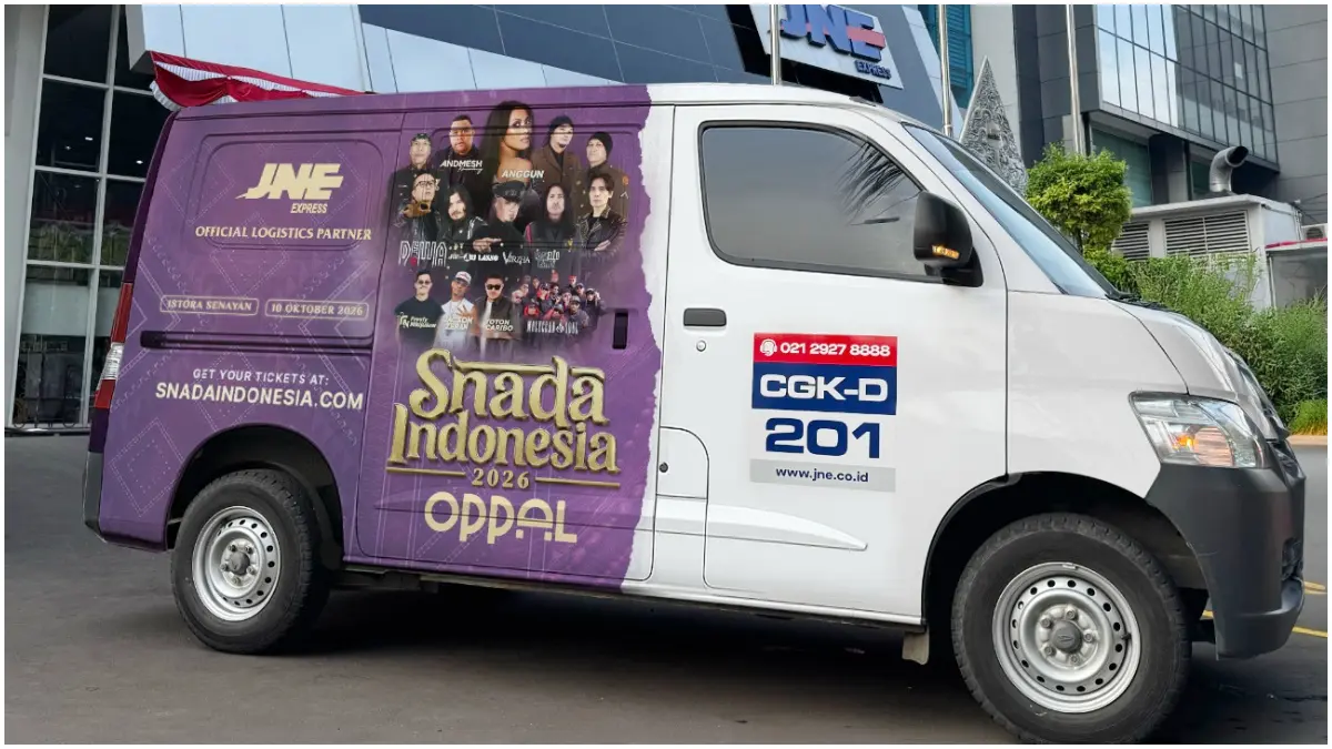 JNE kembali jadi Official Logistics Partner Konser SNADA 2026.