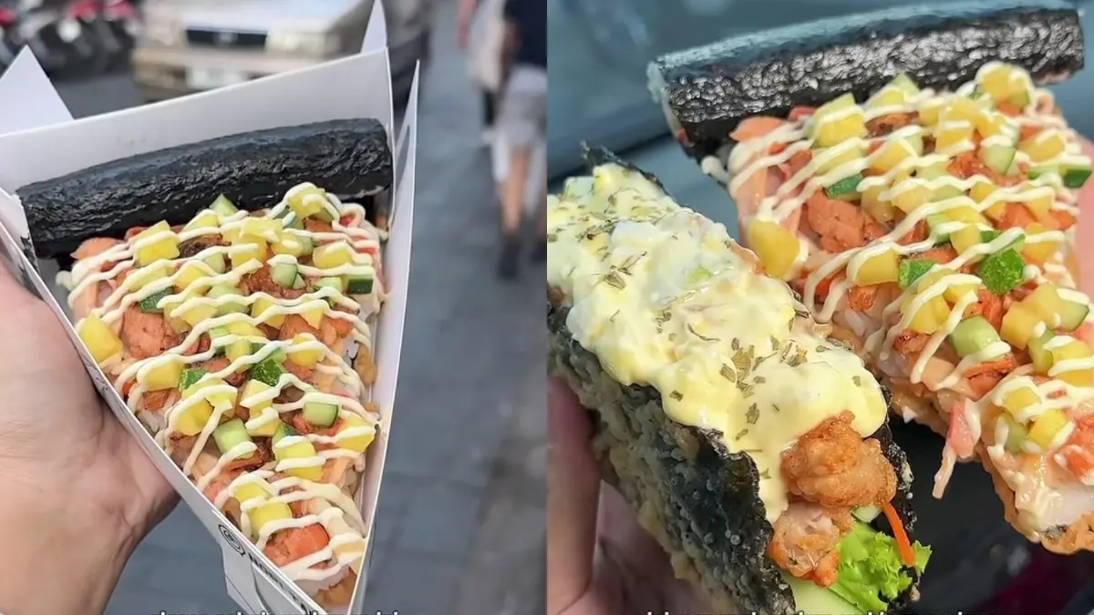 Kuliner jajanan kekinian Nori Talk Braga Bandung (Instagram @sepertiteman_)