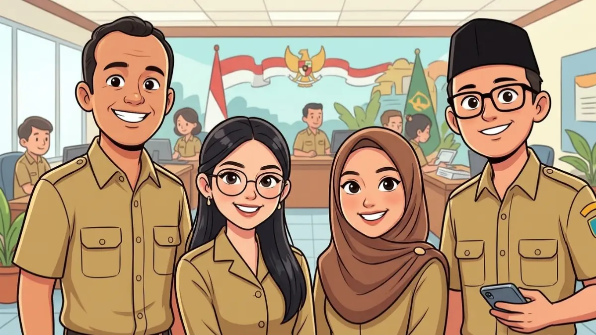 Ilustrasi guru yang menerima TPG September 2026 (Instagram @regional3bkn/Diolah dengan Gemini AI)