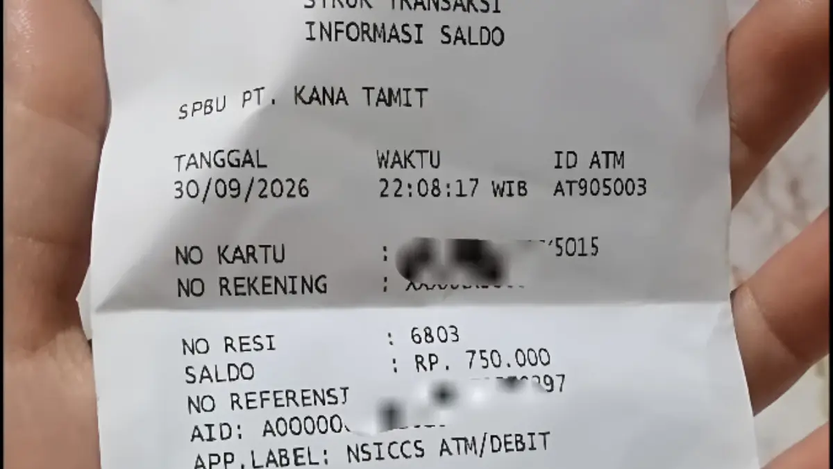 Bukti penarikan saldo bansos (YouTube Arfan Saputra Channel)