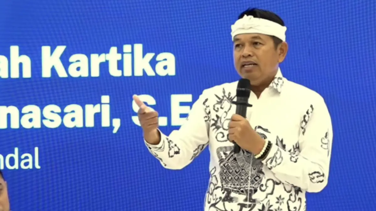Gubernur Jawa Barat, Dedi Mulyadi atau KDM dalam Sharing Session bersama sejumlah kepala daerah dalam acara Bappenas RI, Rabu, 30 September 2026.
