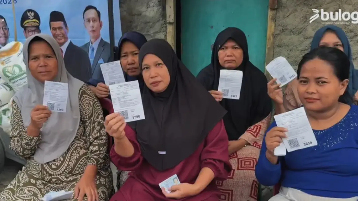Ilustrasi KPM yang akan menerima bantuan pangan 10 kg di Kuartal IV 2026 (YouTube TV Bulog)