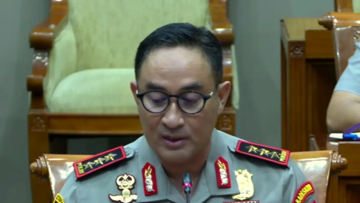 Komjen Pol, Suyudi Ario Seto saat bersama Komisi III DPR, Kamis 1 Oktober 2026.