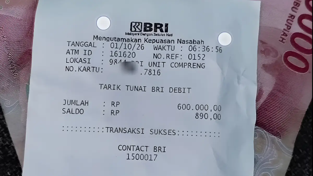 Ilustrasi penarikan dana bansos (YouTube Arfan Saputra Channel)