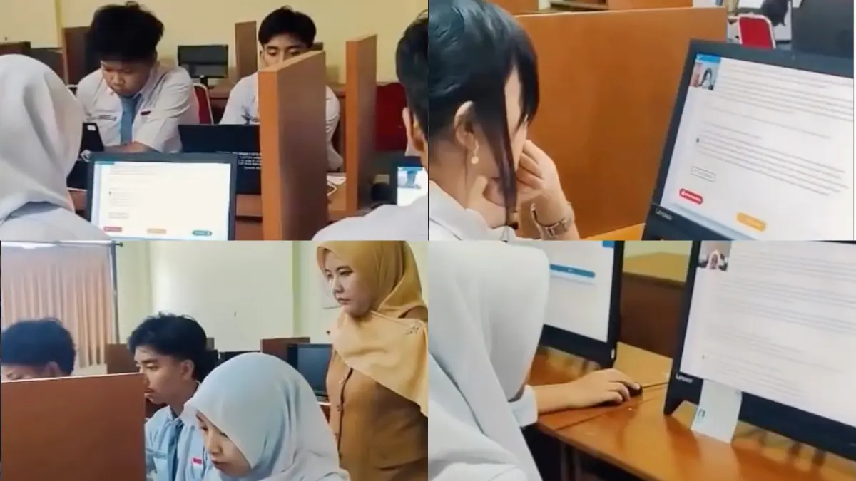 Ujicoba dan persiapan pelajar SMAN 5 Kota Bogor menjelang TKA. Foto: Instagram