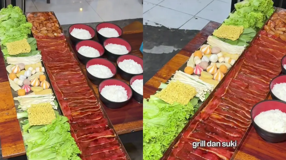Kuliner grill dan suki di Gubhida Korean BBQ (Instagram @jadi.pergikemari)