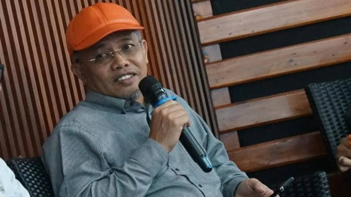 Ketua Komisi IV DPRD Kabupaten Bogor, Wasto saat melakukan Podcast di Graha Pena. Foto: Sofiansyah/Radar Bogor