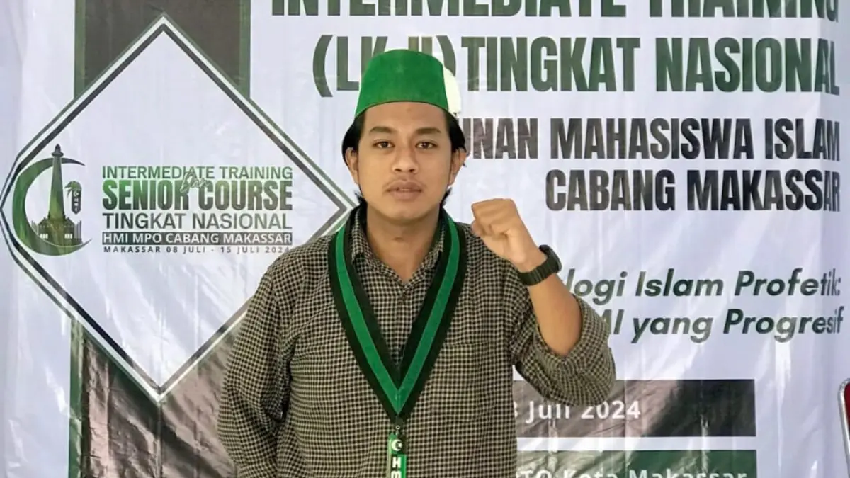 Ketua Koordinator Komisariat HMI (MPO) Universitas Hasanuddin Cabang Makassar, Andi Muhammad Fikram Azhari. Foto: Dok Pribadi for Radar Bogor
