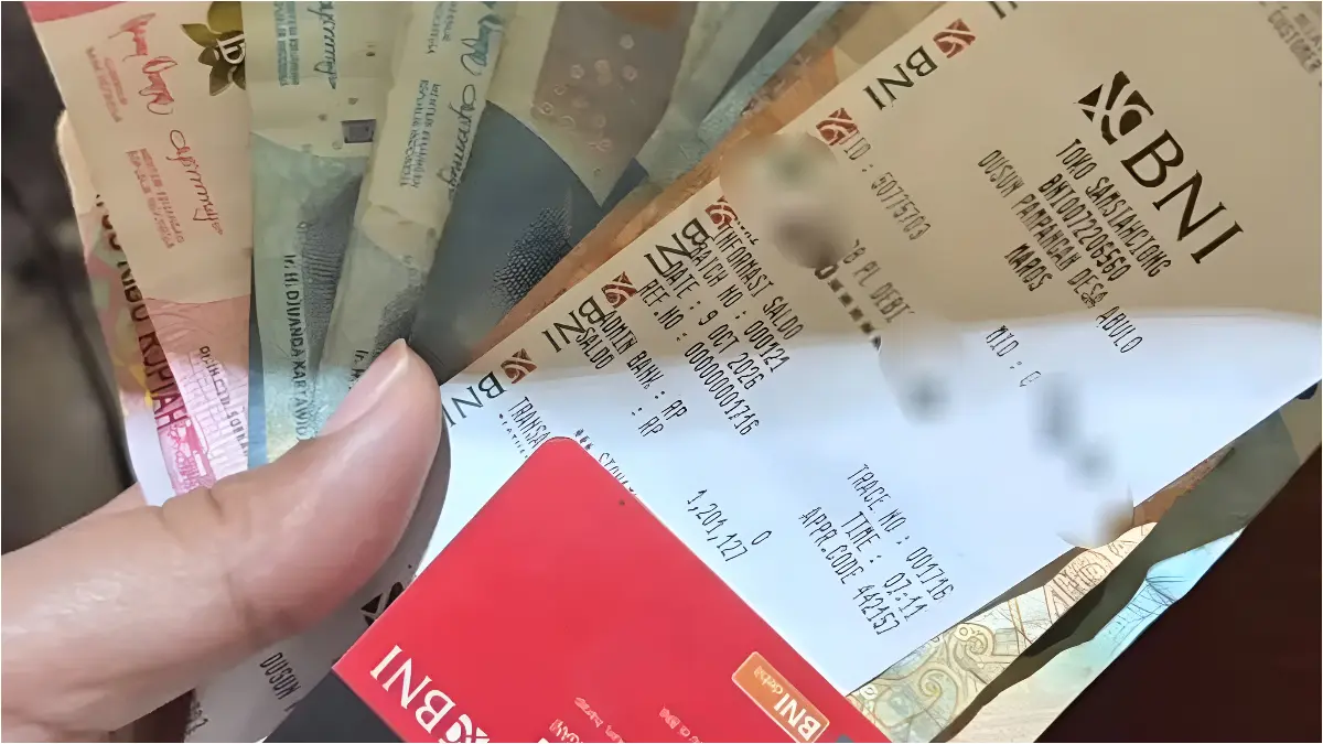 Bukti penarikan bansos (YouTube Arfan Saputra Channel)