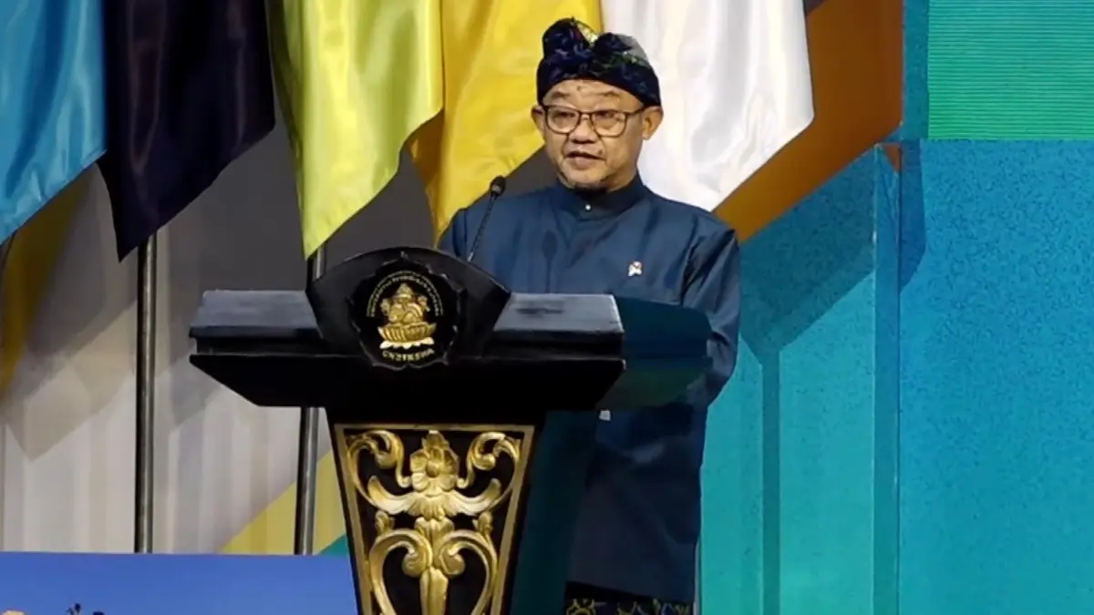 Menteri Pendidikan Dasar dan Menengah Abdul Mut’i dalam acara KONASPI XII beberapa waktu lalu (Youtube Universitas Pendidikan Ganesha)