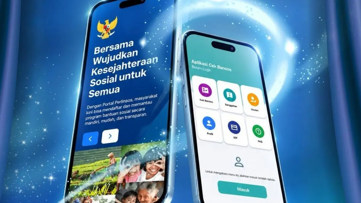 Ilustrasi perbedaan Perlinsos dan Aplikasi Cek Bansos (Instagram @dinsos.jabar)