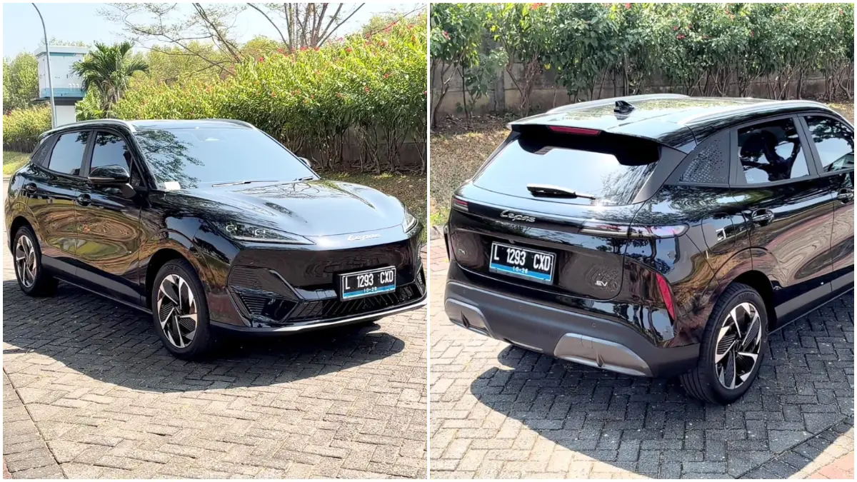 Lepas E4 EV tampil dinamis layaknya SUV sport. (Foto:  YouTube @Jason Nathaniel)