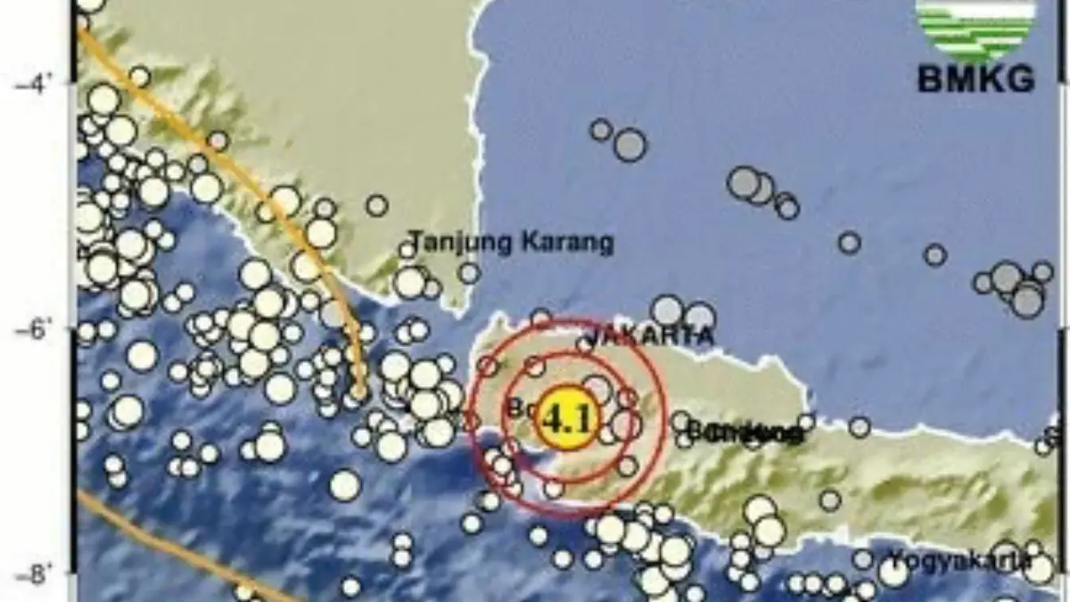 Gempa bumi guncang Kota Bogor. Foto: BMKG