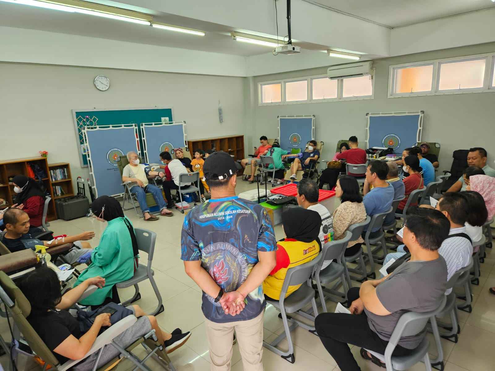 Himpunan Alumni kesatuan menggelar donor darah ke 80 di Sekolah Kesatuan, Jalan Pulo Armin Bogor akhir pekan lalu.