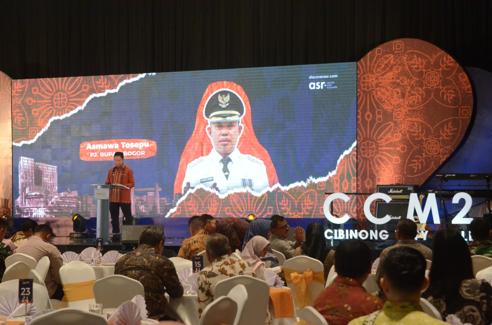Pj. Bupati Bogor, Asmawa Tosepu meresmikan Hotel & Convention Harris Cibinong dan Cibinong City Mall 2, Sabtu (27/1/2024).