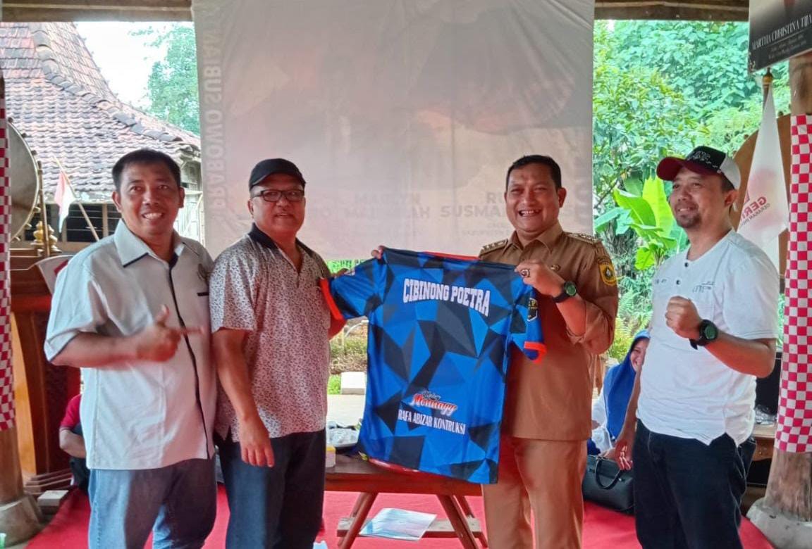 Acara silaturahmi dan HUT SSB Cipoet ke-24 di Aula Kampung Patriot, Kelurahan Ciriung, Cibinong Senin (22/1/2024).