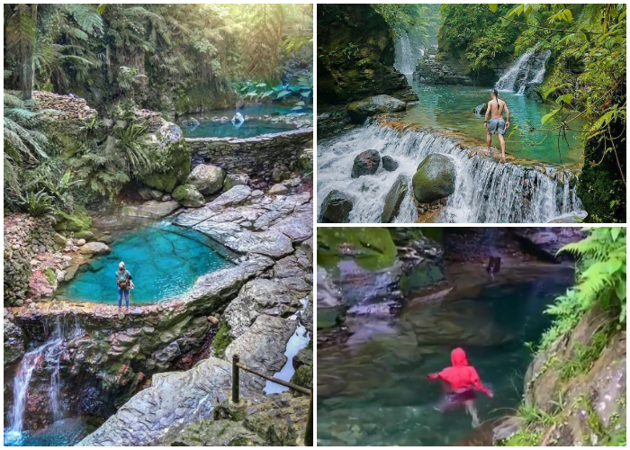 Curug Balong Endah Pamijahan, Kabupaten Bogor, Jawa Barat.