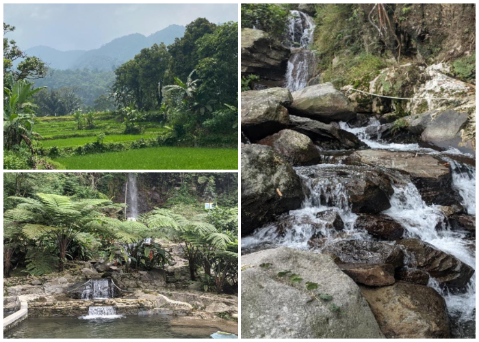 Curug Pelangi yang berada di Desa Wisata Ciasmara, Kecamatan Pamijahan, Kabupaten Bogor.