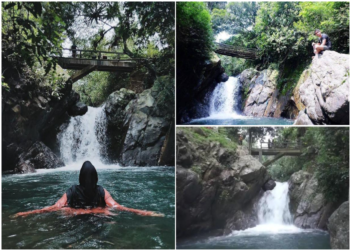 Curug Putri Kencana yang berlokasi di Desa Karang Tengah, Kecamatan Babakan Madang, Kabupaten Bogor, Jawa Barat. Foto IG Curug Putri Kencana