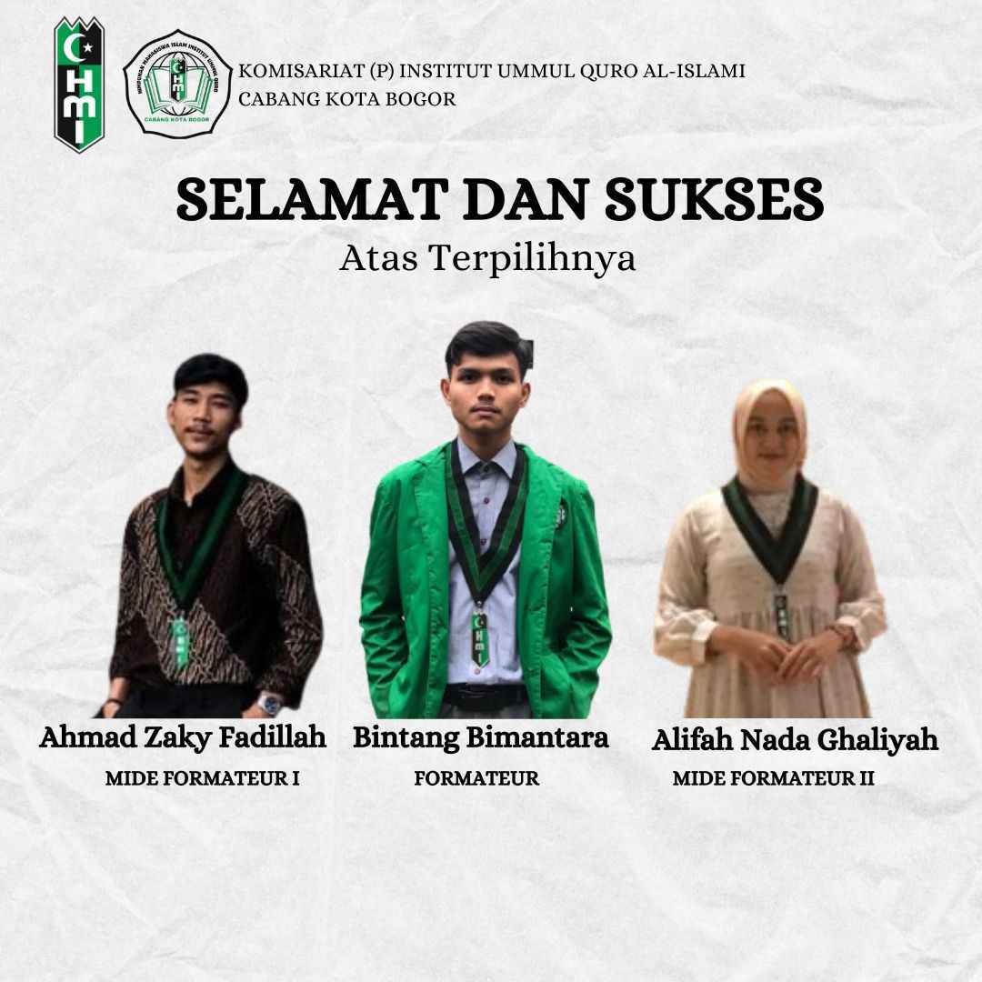 Bintang Bimantara terilih sebagai ketua umum/Formateur HMI Komisariat IUQI Periode 2024-2025