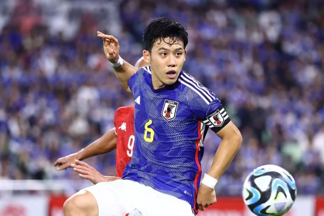 Potret Wataru Endo pemain Jepang yang patut diwaspadai Skuad Garudan di laga terakhir grup D. ((Instagram/japanfootballassociation))