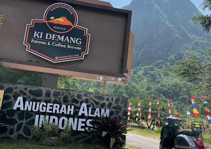 Ki Demang Farmer & Coffe Brewer, yang berada di bawah Gunung Batu Jonggol, Desa Sukaharja, Kecamatan Sukamakmur, Kabupaten Bogor. Foto: Siti Marsela/ PKL Radar Bogor