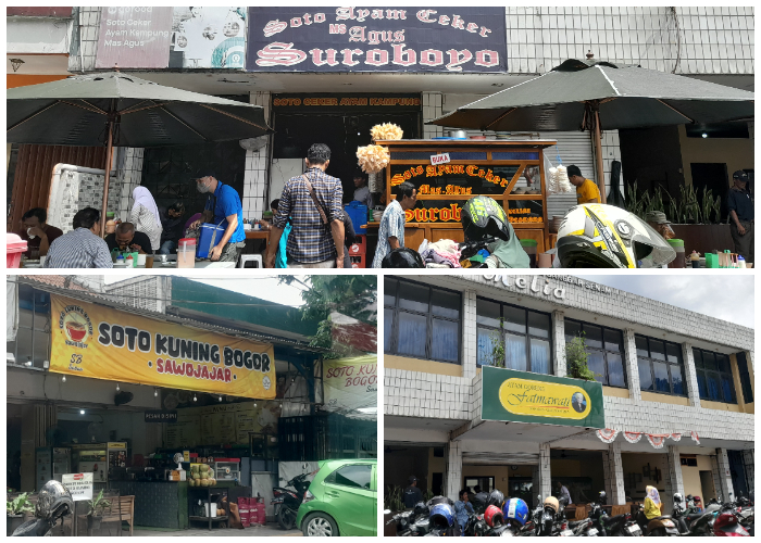 Tiga tempat makan enak di Jalan Sawojajar, Kota Bogor, Jawa Barat. Foto: Siti Nur Salsabilah/PKL Radar Bogor