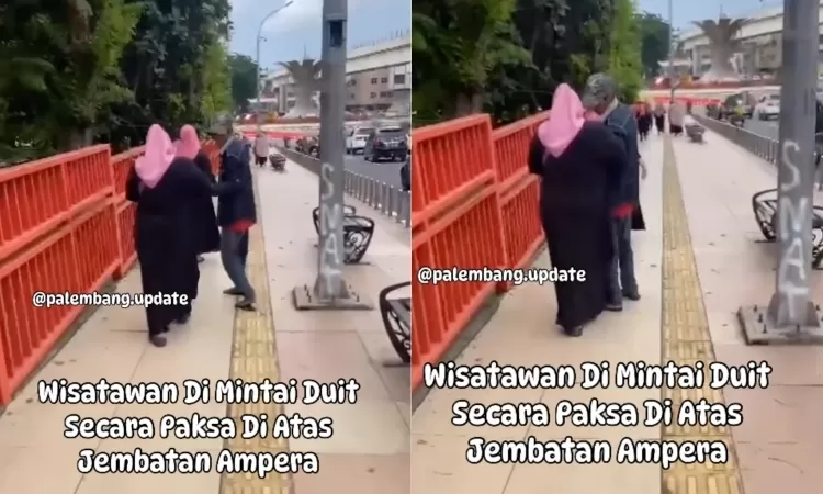Warganet geram dengan banyaknya pungli yang terjadi di Jembatan Ampera, Palembang. (Sumber: JawaPos.com)