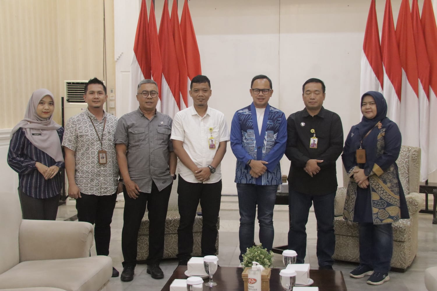 Kepala BPN Kota Bogor, Budi Jaya beraudiensi dengan Wali Kota Bogor, Bima Arya di Paseban Suradipati, Balai Kota Bogor, Jumat (16/2/2024).