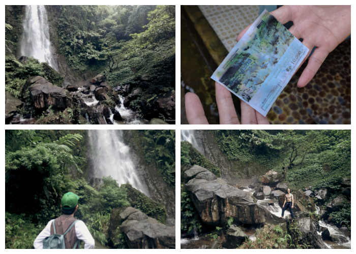 Curug Saderi yang berada di Kampung Cibeureum, Desa Ciasmara, Kecamatan Pamijahan, Kabupaten Bogor, Jawa Barat.