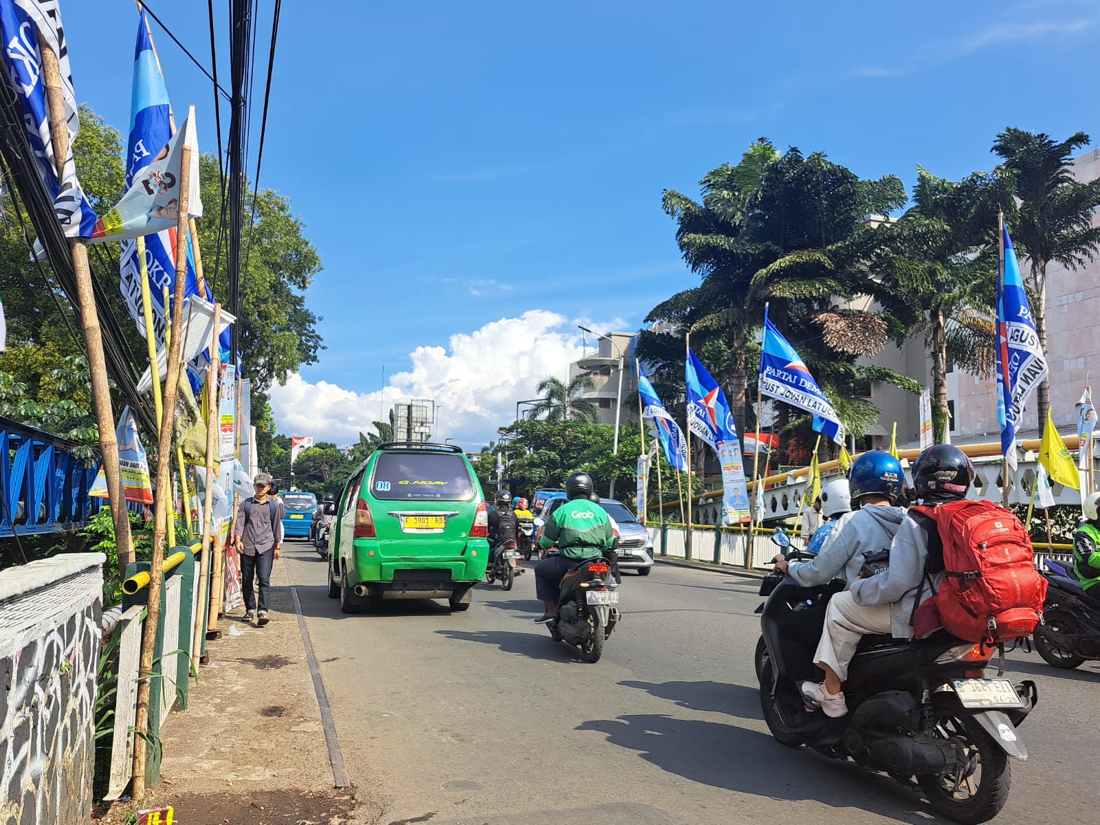 Penampakan jembatan satu duit bogor yang bakal direvitalisasi. Reka/Radar Bogor.