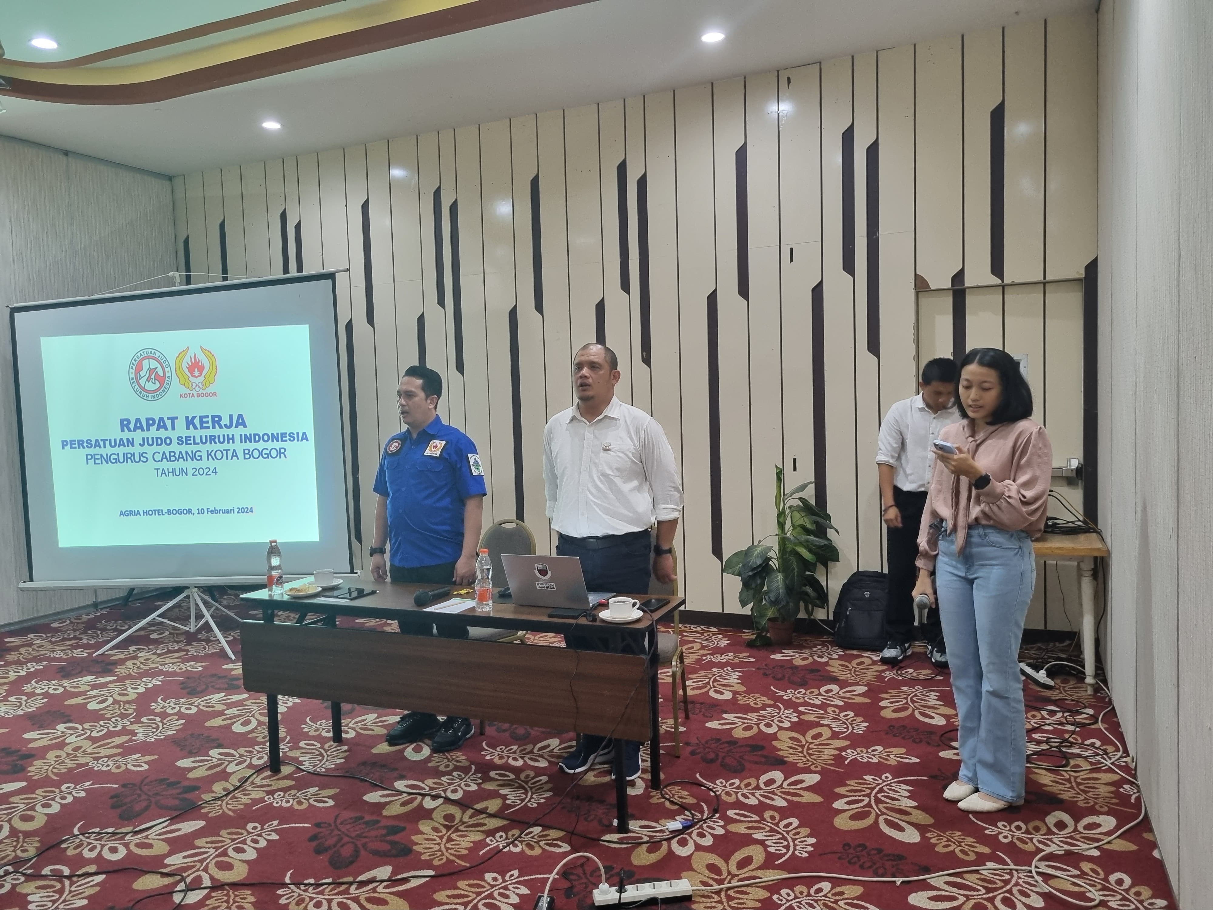 Pengurus Cabang Olahraga Persatuan Judo Seluruh Indonesia (Pengcab PJSI) Kota Bogor mengadakan rapat kerja (raker) program 2024. (IST)