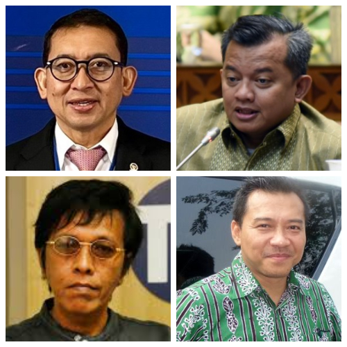 Fadli Zon, Mulyadi, Adian Napitupulu dan Anang Hermansyah, caleg DPR RI Dapil Jabar V Kabupaten Bogor.