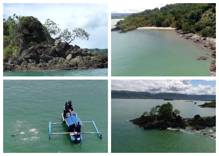 Pulau Kunti yang masuk kawasan Ciletuh Palabuhanratu Unesco Global Geopark (CPUGGp) di Desa Mandrajaya, Kecamatan Ciemas, Kabupaten Sukabumi, sudah terlarang bagi wisatawan.