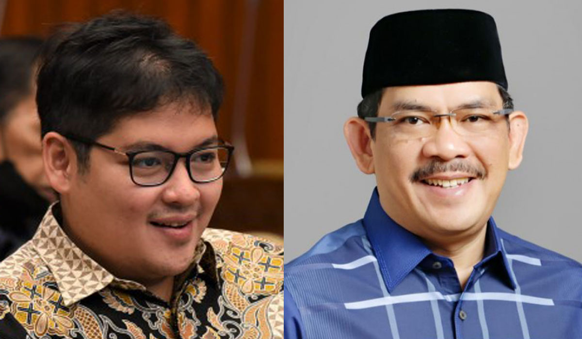Caleg Golar Ravindra Airlangga dan Caleg NasDem Asep Wahyuwijaya.