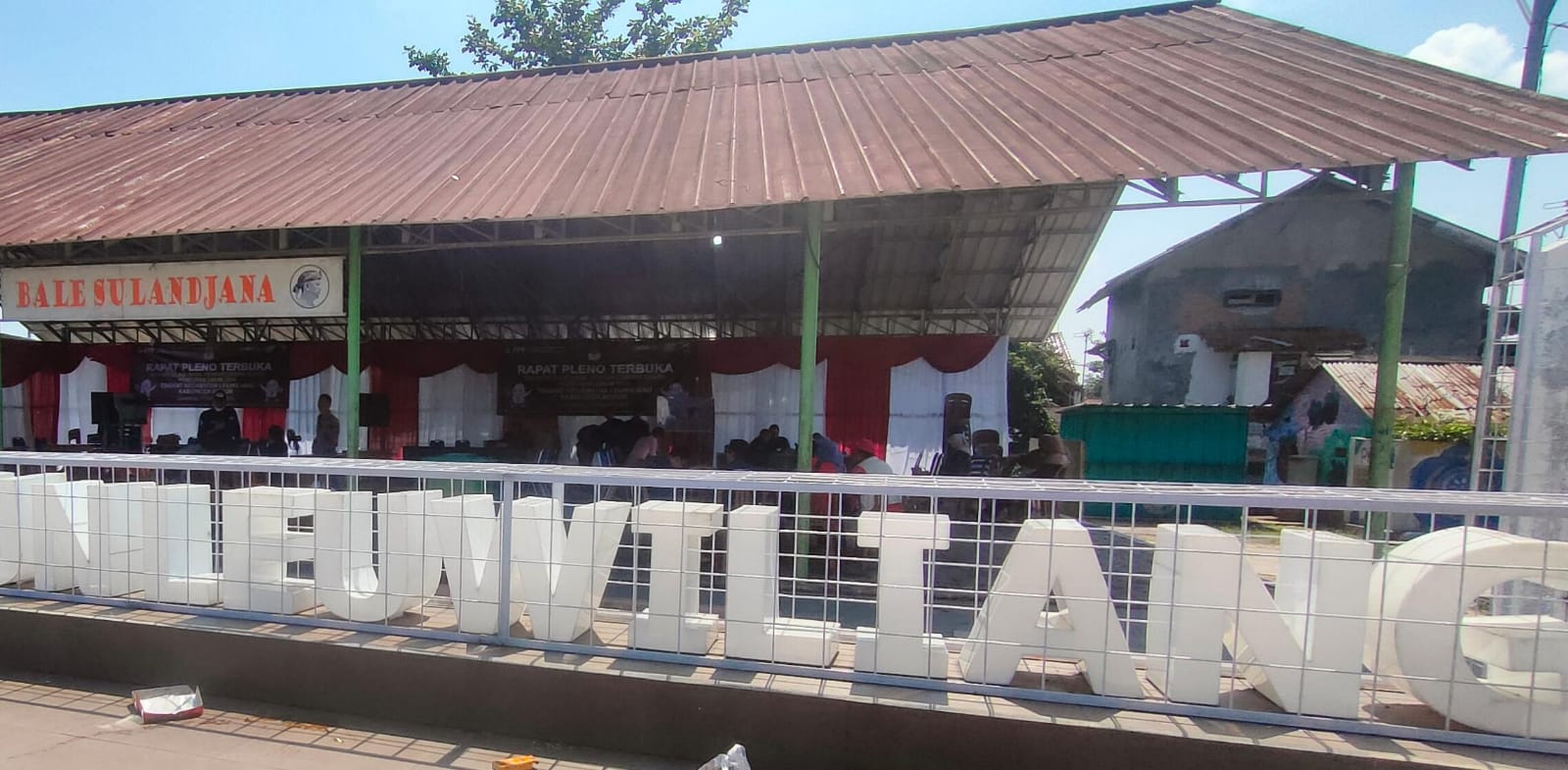 Lokasi Sidang Pleno PPK di Kecamatan Leuwiliang.