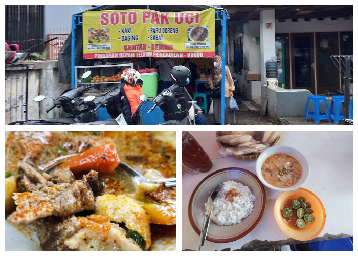 Soto Kuning Pak Uci Pasar Anyar Bogor.