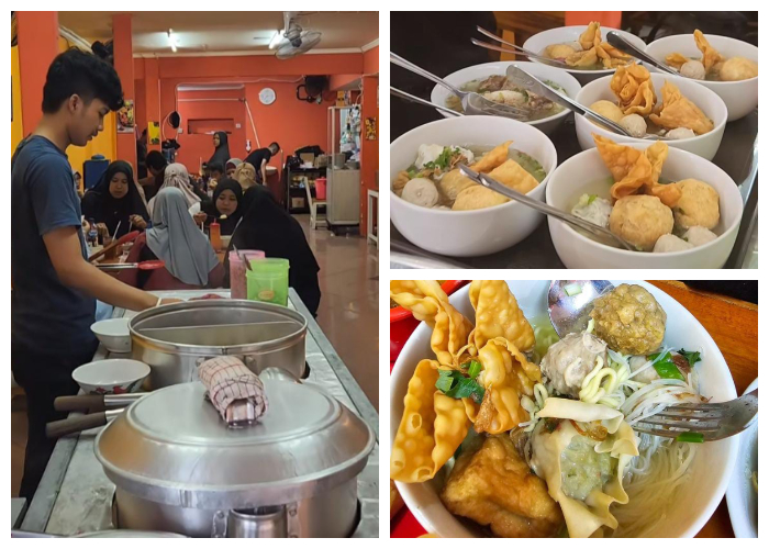 Kedai bakso Bakwan Malang Umay di Jl. Achmad Sobana, Kelurahan Tegal Gundil, Kecamatan Bogor Utara, Kota Bogor, Jawa Barat.