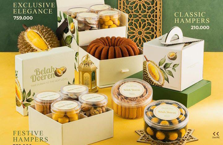 Belah Doeren, pusat jajanan dan oleh-oleh berbahan durian. Foto IG @belahdoeren