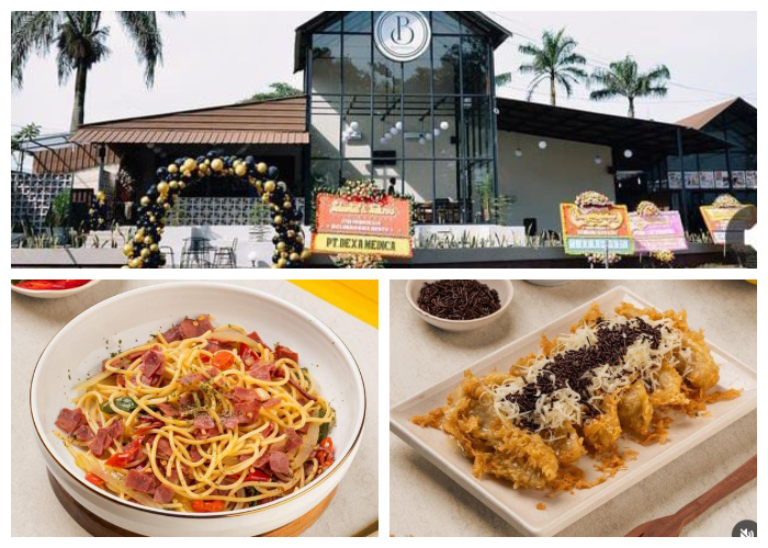 Belvarosma Resto yang berlokasi di Jl. Raya Dramaga No.1, RT.01/RW.1, Desa Babakan, Kecamatan Dramaga, Kabupaten Bogor.