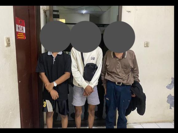 Polsek Cibinong amankan remaja pelaku aksi tawuran.