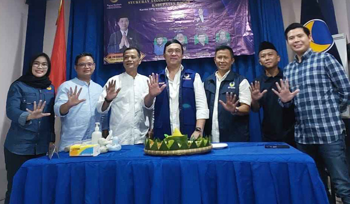 Syukuran Anggota Legislatif Terpilih Pileg 2024 di Kantor DPD NasDem Kabupaten Bogor, Sukaraja, beberapa waktu lalu.