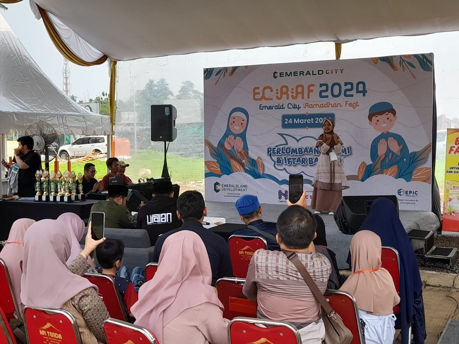 Meriahkan bulan ramadhan, Perumahan Emerald City menggelar Ecraft 2024 dengan lomba MHQ, Dai Cilik sampai lomba mewarnai, Selasa (26/3/2024).