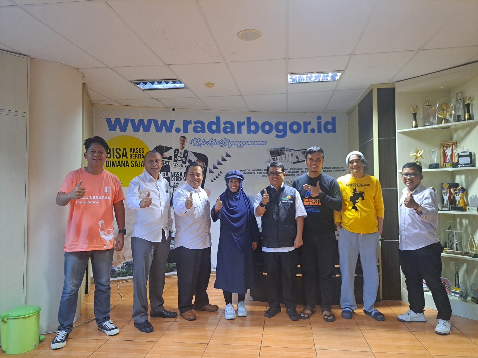 Direksi Perumda PPJ bertemu dengan CEO Media Radar Bogor dan Pimpinan Media Metropolitan. Fatur/Radar Bogor