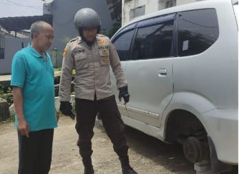 Kasus pencurian ban mobil tengah marah di Bogor. IST