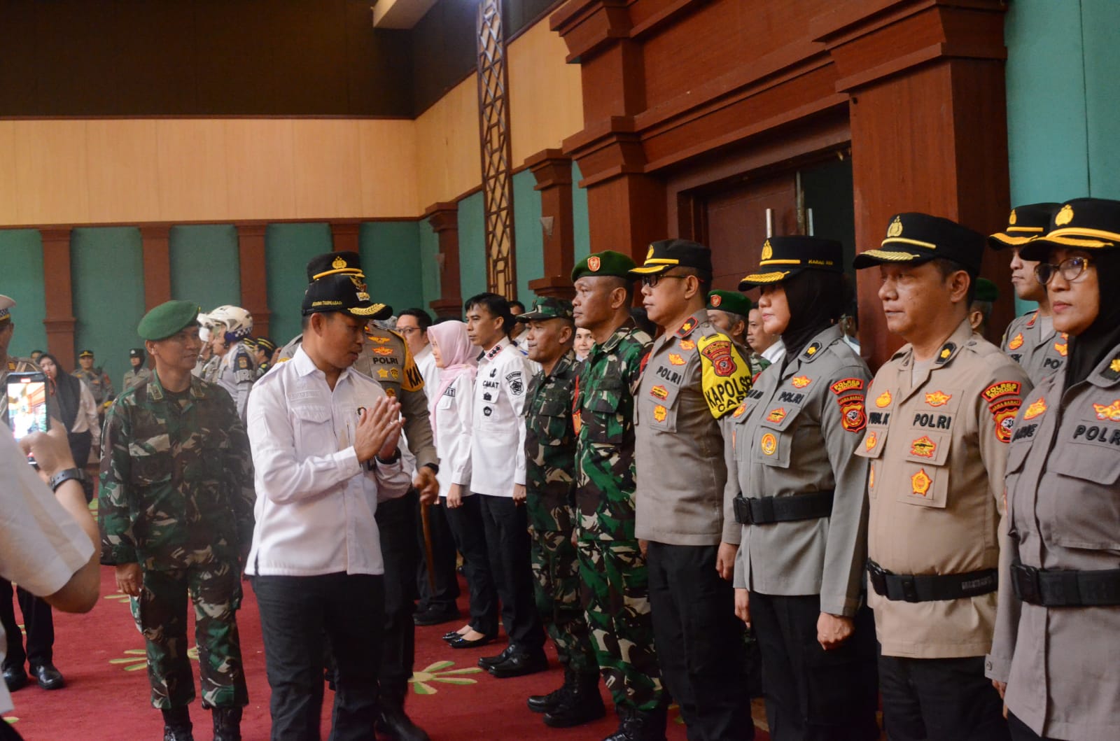 Polres Bogor dan Pemerintah Kabupaten Bogor menggelar  Apel Gelar Pasukan Operasi Lodaya tahun 2024. Hendi/Radar Bogor