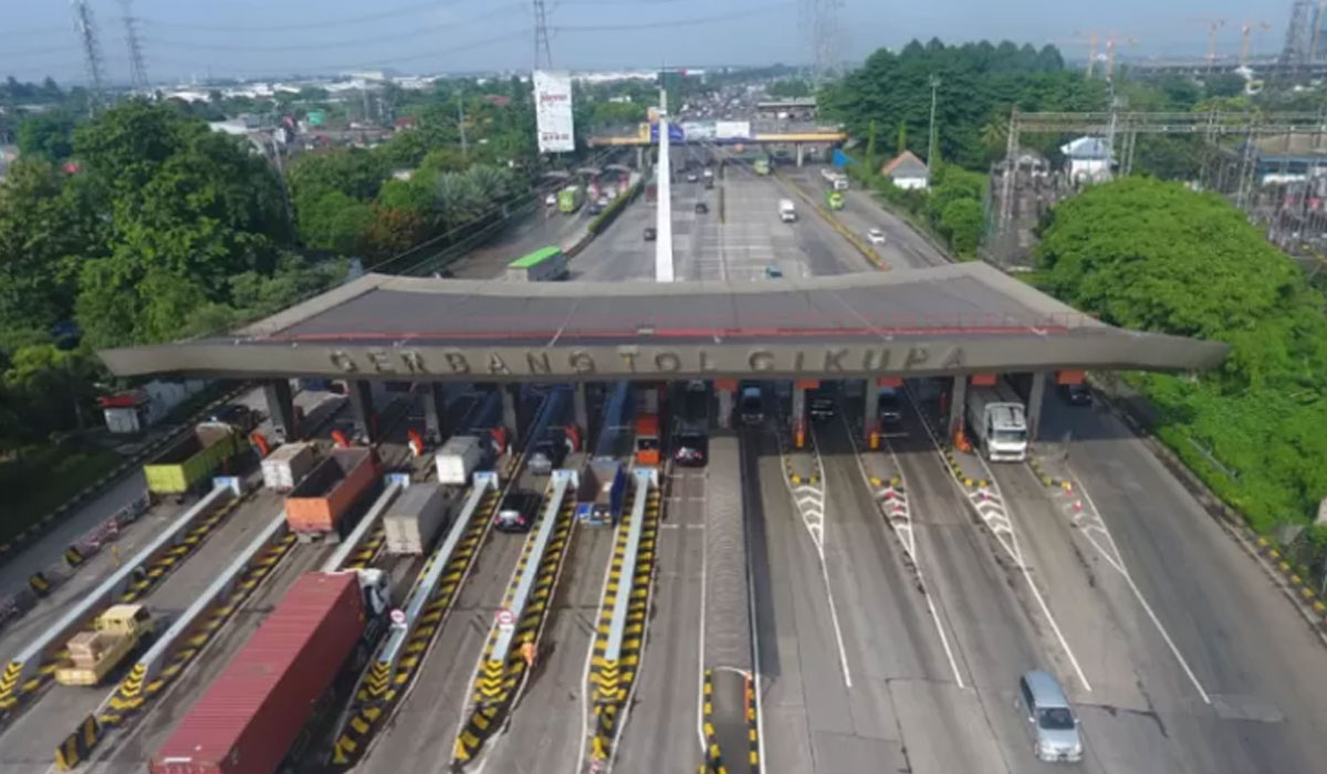 Ilustrasi suasana arus balik di Tol Cikupa.